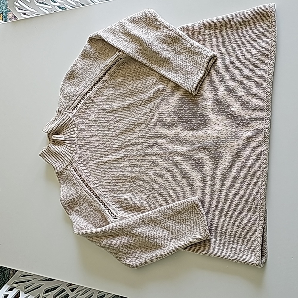 J.Jill Pure Jill cotton blend ivory sweater size L